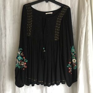Florear Boho Embroidered Blouse
